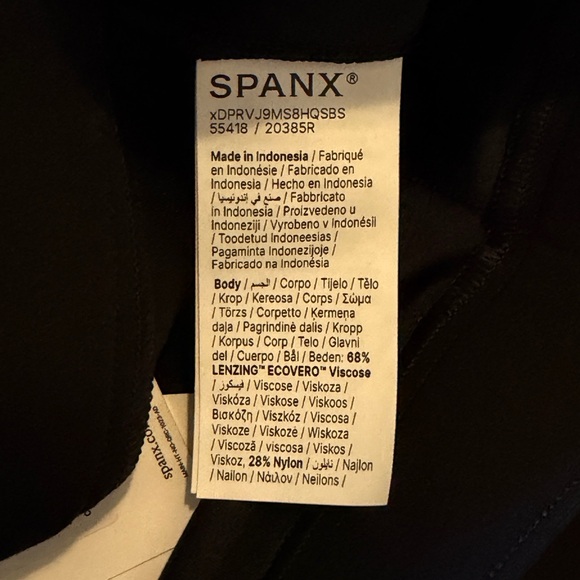 NWT- Spanx Perfect Ponte Smoothing Stretch Twill Wide Leg Dress Pant - Black - L - Picture 8 of 8